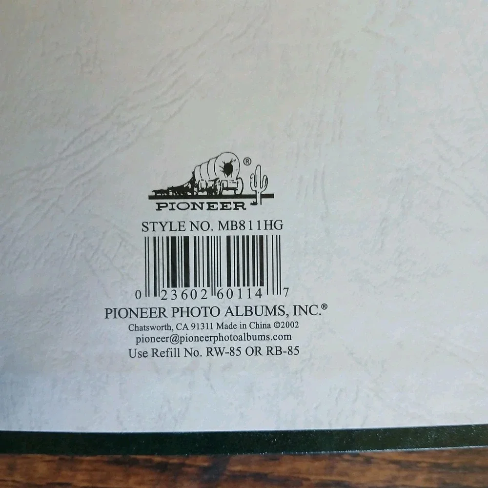 PIONEER EZ LOAD 8-1/2x11 Photo Memory Book Dark Green/Gold Scrapbook NEW